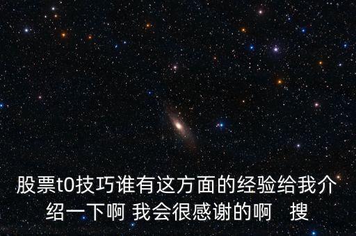 1操0的有什么技巧，股票t0技巧誰有這方面的經(jīng)驗給我介紹一下啊 我會很感謝的啊   搜