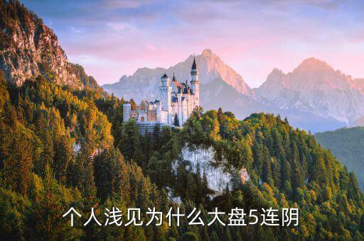 一只股票為什么最多五連陰，股票大漲后再5連陰表示什么意思