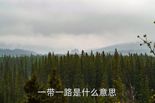 一帶一路指什么，一帶一路指什么意思