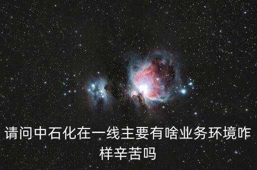 請(qǐng)問(wèn)中石化在一線(xiàn)主要有啥業(yè)務(wù)環(huán)境咋樣辛苦嗎