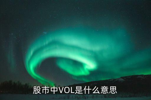 股票vol什么意思，vol股市中代表什么