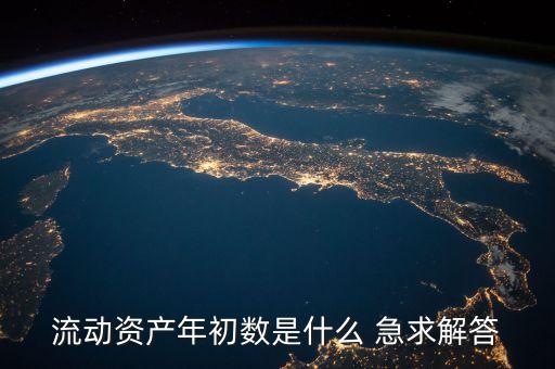流動(dòng)資產(chǎn)的年初數(shù)是什么意思，流動(dòng)資產(chǎn)年初數(shù)是什么 急求解答