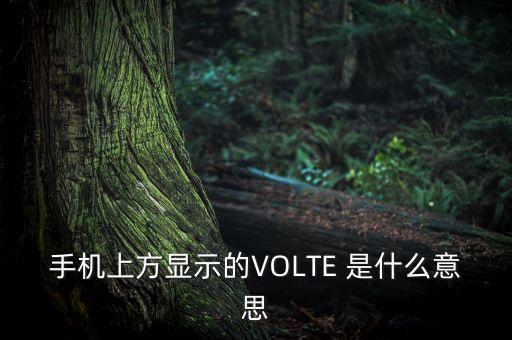 手機(jī)volte是什么意思，手機(jī)上方顯示的VOLTE 是什么意思