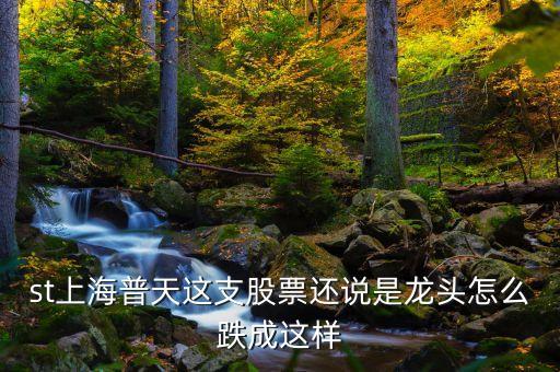 上海普天什么時(shí)間上市，st上海普天這支股票還說(shuō)是龍頭怎么跌成這樣