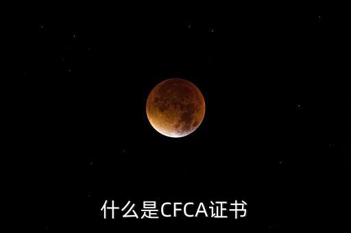 cfca證書(shū)有什么用，在辦理網(wǎng)上銀行的時(shí)候提到過(guò)CFCA 根證書(shū)請(qǐng)問(wèn)這個(gè)證書(shū)是
