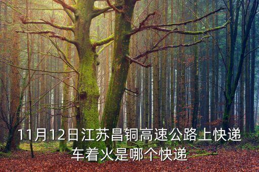 11月12日江蘇昌銅高速公路上快遞車(chē)著火是哪個(gè)快遞