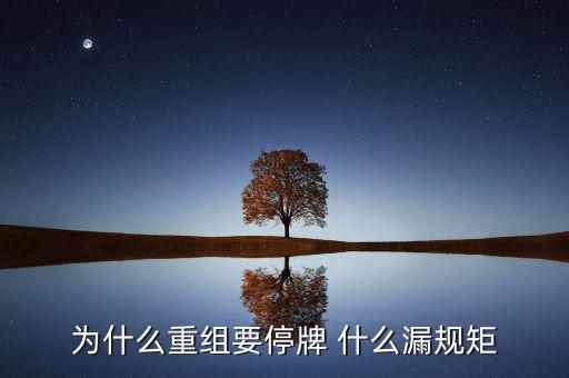 為什么湘潭電化重組暫停，湘潭電化股票停牌是什么意思