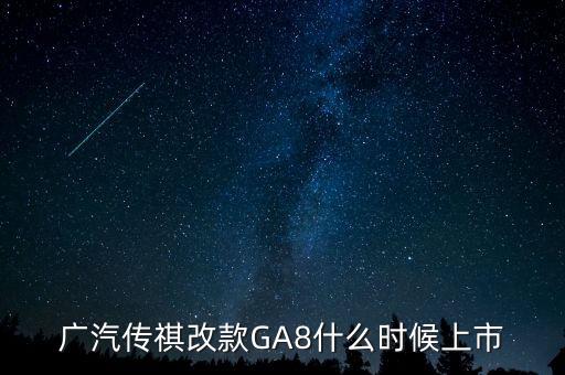 廣汽傳祺ga8什么時候上市，2021款傳祺GS8什么時候上市啊
