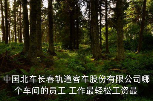 長(zhǎng)春北車轉(zhuǎn)向架都有什么車間，中國(guó)北車長(zhǎng)春軌道客車股份有限公司哪個(gè)車間的員工 工作最輕松工資最