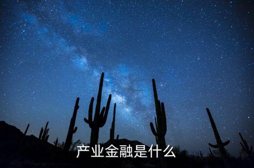 產(chǎn)業(yè)金融是什么，產(chǎn)業(yè)金融是什么