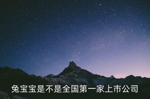 兔寶寶股是什么公司，兔寶寶是什么上市公司