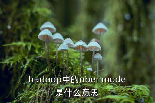 什么叫uber被靜默，hadoop中的uber mode是什么意思