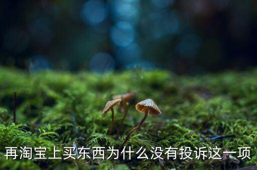 為什么消費(fèi)者網(wǎng)購不維權(quán)，再淘寶上買東西為什么沒有投訴這一項(xiàng)