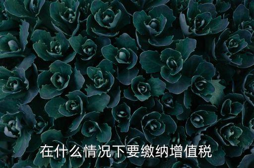 什么情況下5天交一次增值稅，什么情況下才應該繳納增值稅呢