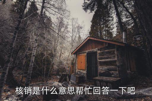 什么是不良資產(chǎn)核銷，核銷是什么意思