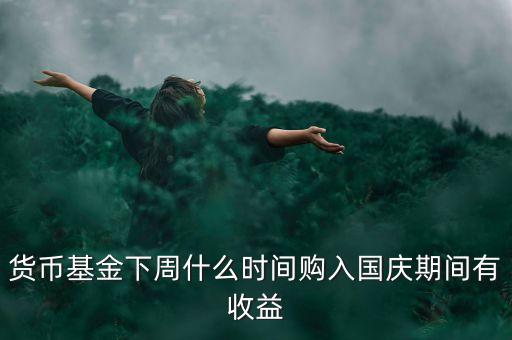 482002貨幣基金什么時(shí)候開(kāi)始升購(gòu)，貨幣基金下周什么時(shí)間購(gòu)入國(guó)慶期間有收益