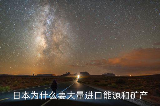 日本為什么要大量進口能源和礦產(chǎn)，日本為什么要大量進口能源和礦產(chǎn)