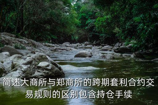 簡(jiǎn)述大商所與鄭商所的跨期套利合約交易規(guī)則的區(qū)別包含持倉(cāng)手續(xù)