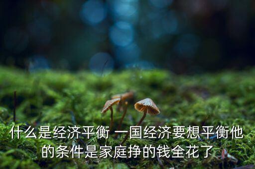 什么是經(jīng)濟(jì)再平衡，什么是全球經(jīng)濟(jì)再平衡