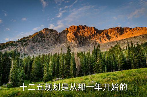 十二五規(guī)劃是從那一年開(kāi)始的