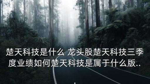 楚天科技是什么 龍頭股楚天科技三季度業(yè)績如何楚天科技是屬于什么版...