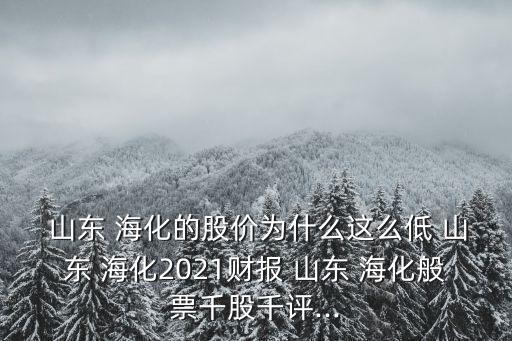  山東 ?；墓蓛r為什么這么低 山東 海化2021財(cái)報(bào) 山東 ?；闫鼻Ч汕гu...