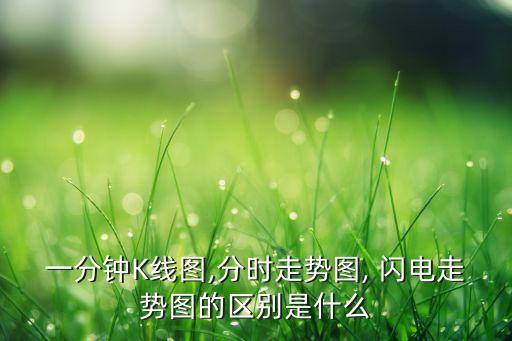 一分鐘K線圖,分時(shí)走勢圖, 閃電走勢圖的區(qū)別是什么