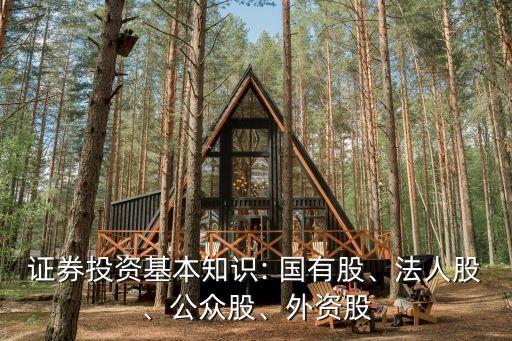 證券投資基本知識(shí): 國有股、法人股、公眾股、外資股