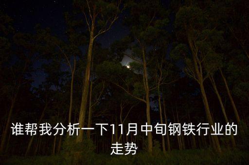 誰幫我分析一下11月中旬鋼鐵行業(yè)的走勢(shì)