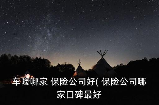 車(chē)險(xiǎn)哪家 保險(xiǎn)公司好( 保險(xiǎn)公司哪家口碑最好