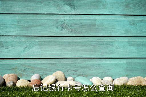忘記銀行卡號怎么查詢