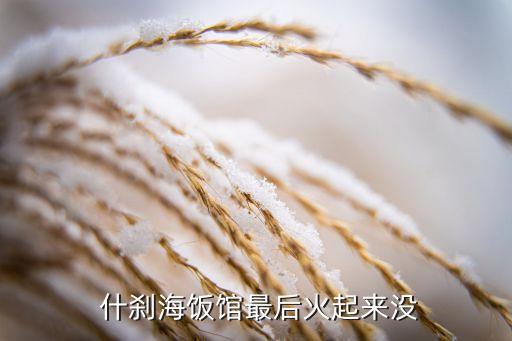  什剎海飯館最后火起來沒