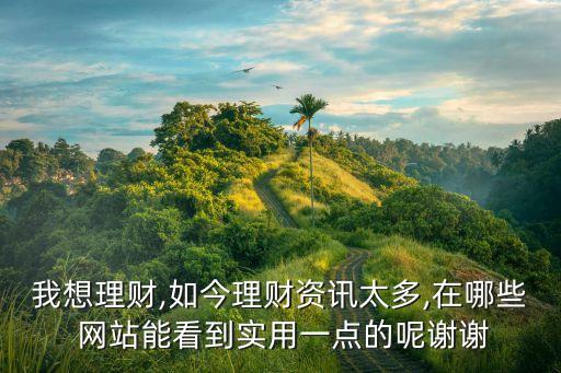 我想理財,如今理財資訊太多,在哪些 網站能看到實用一點的呢謝謝