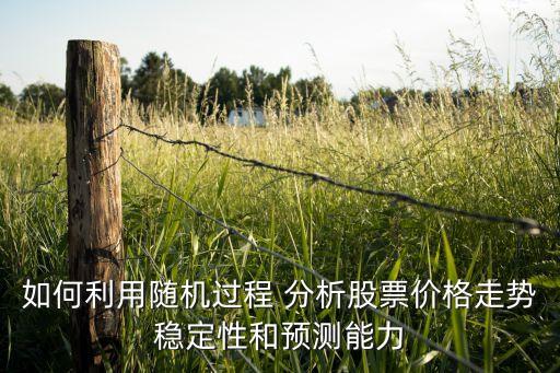 如何利用隨機(jī)過程 分析股票價(jià)格走勢(shì)穩(wěn)定性和預(yù)測(cè)能力