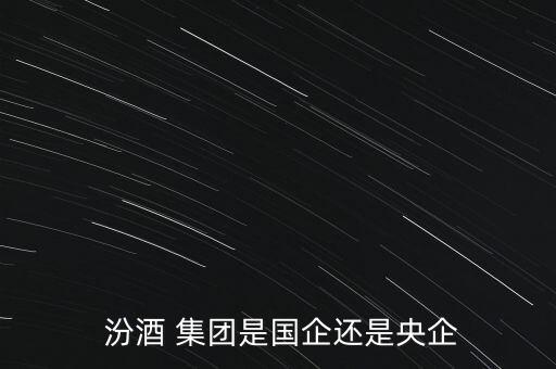  汾酒 集團是國企還是央企