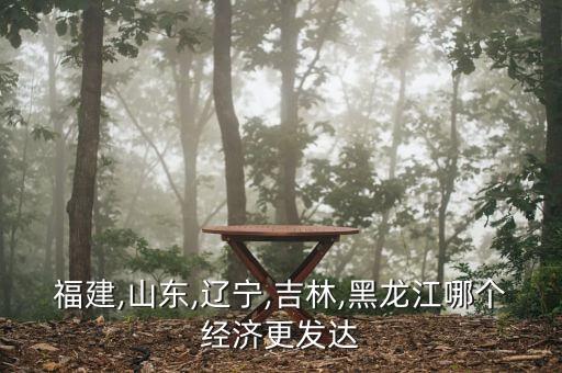 福建,山東,遼寧,吉林,黑龍江哪個經(jīng)濟(jì)更發(fā)達(dá)