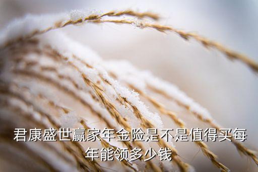  君康盛世贏家年金險是不是值得買每年能領多少錢