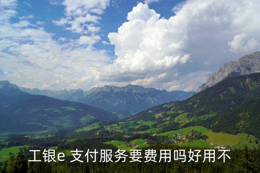 工銀e 支付服務(wù)要費用嗎好用不