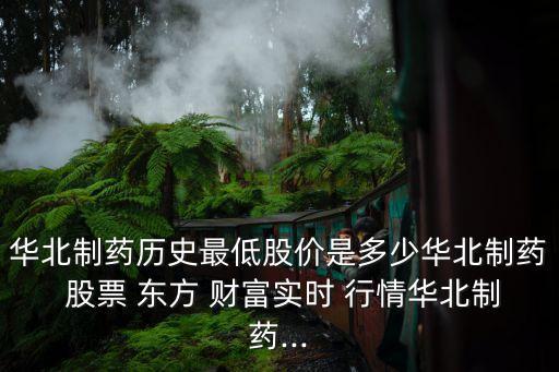 華北制藥歷史最低股價是多少華北制藥 股票 東方 財富實(shí)時 行情華北制藥...