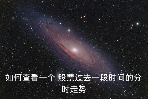 如何查看一個(gè) 股票過(guò)去一段時(shí)間的分時(shí)走勢(shì)
