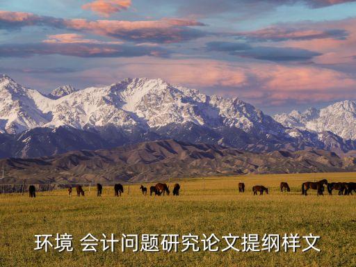 環(huán)境 會計(jì)問題研究論文提綱樣文