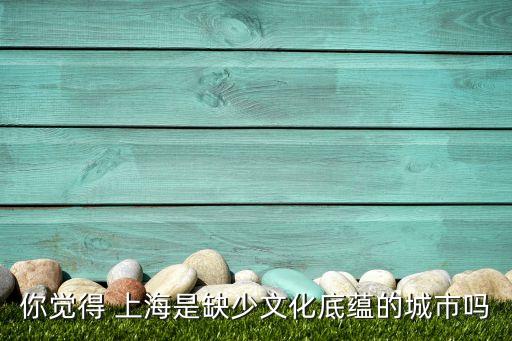 你覺(jué)得 上海是缺少文化底蘊(yùn)的城市嗎