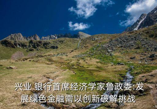  興業(yè) 銀行首席經(jīng)濟學(xué)家魯政委:發(fā)展綠色金融需以創(chuàng)新破解挑戰(zhàn)