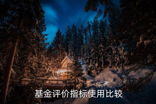  基金評價指標使用比較