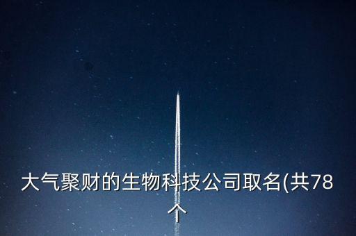 大氣聚財(cái)?shù)纳锟萍脊救∶?共78個