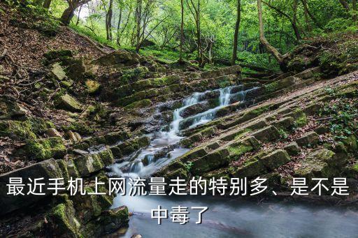 最近手機(jī)上網(wǎng)流量走的特別多、是不是中毒了