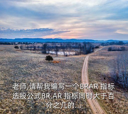老師,請(qǐng)幫我編寫(xiě)一個(gè)BRAR 指標(biāo)選股公式BR,AR 指標(biāo)同時(shí)大于百分之幾的...