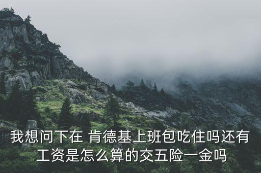 我想問下在 肯德基上班包吃住嗎還有 工資是怎么算的交五險一金嗎