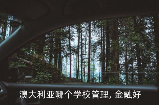  澳大利亞哪個學校管理, 金融好