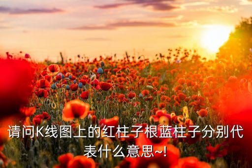 請(qǐng)問K線圖上的紅柱子根藍(lán)柱子分別代表什么意思~!
